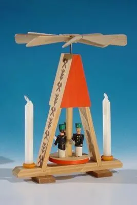 Produktbild von Minipyramide Wärmespiel Bergmänner BxH 11x13,5cm NEU