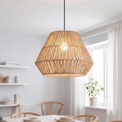 Produktbild von Pendelleuchte E27 Natur rund Modern Hängeleuchte
