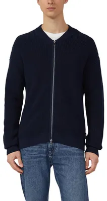 Produktbild von s.Oliver 2174328.5978.L, Cardigan, Männlich, Blau, L, Leger, Gerippte Manschette
