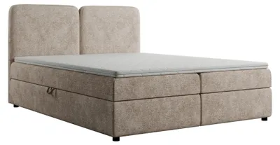 Produktbild von Boxspringbett Excellent Home Boho 180x200 cm Toro 30 Beige Topper Und Bettkasten