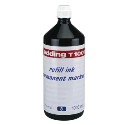 Zdjęcie produktu dla Edding T 1000, Niebieski, 1000 ml, edding No.1, 21, 22, 25, 400, 500, 550, 800, 850, 3000, 3300, 1 szt.