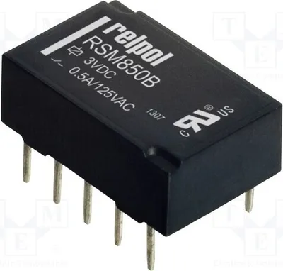 Produktbild von 1x Relais: elektromagnetisch USpule : 3VDC 0,5A/125VAC 2A RSM850B-6112-85-1003 E