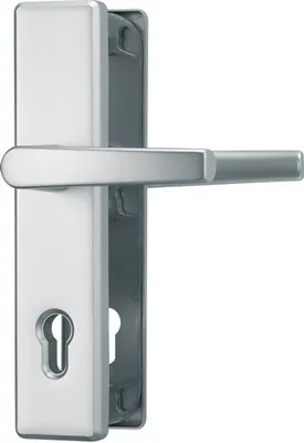 Produktbild von ABUS Schutzbeschlag KLN 314 (Ausführung: Klinke-Klinke, Oberfläche: F1 Aluminium Natur) Ausführung: Klinke-Klinke Oberfläche: F1 Aluminium Natur