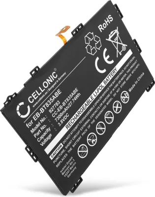 Produktbild von CELLONIC 1x Akku für Tablet Kompatibel mit Samsung SM-T830 Galaxy Tab S4, SM-T835 Galaxy Tab S4 LTE, EB-BT835ABE - (7300mAh, 3.8V)