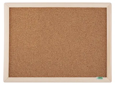 Produktbild von D.RECT Korktafel, Pinnwand mit Holzrahmen 40X60 cm, Pinwand Korktafel – Größe 60 x 40 cm