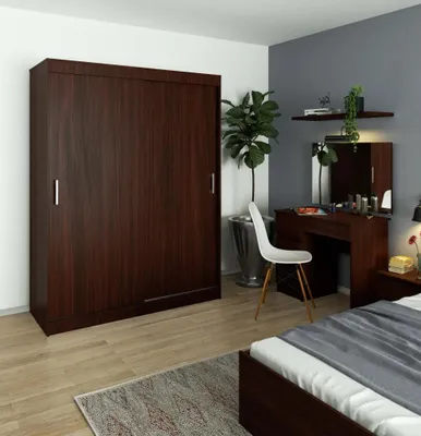 Produktbild von Geräumiger Kleiderschrank 150 cm VALESTRA - Wenge