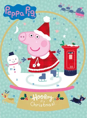 Produktbild von Windel Peppa Pig Adventskalender mit Vollmilchschokolade 75g