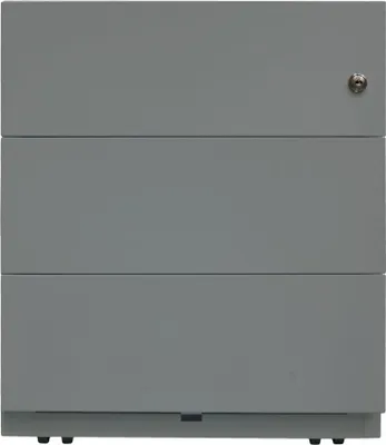 Produktbild von BISLEY Rollcontainer Note Maße: 42 x 49,5 x 56,5 cm (B x H x T) Werkstoff: Stahlblech, pulverbeschichtet Farbe: silber