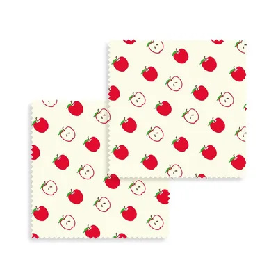 Produktbild von Bee's Wax - Bienenwachstuch Apfel 2er Set
