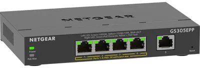 Produktbild von NETGEAR GS305EPP, Managed, L2/L3, Gigabit Ethernet (10/100/1000), Vollduplex, Power over Ethernet (PoE)