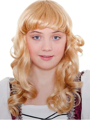 Produktbild von Langhaar Kinderperücke goldblond - für Fasching