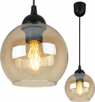 Obrázek produktu pro Závěsné svítidlo Loft - Elegantní skleněný stropní lustr do kuchyně, obývacího pokoje a ložnice
