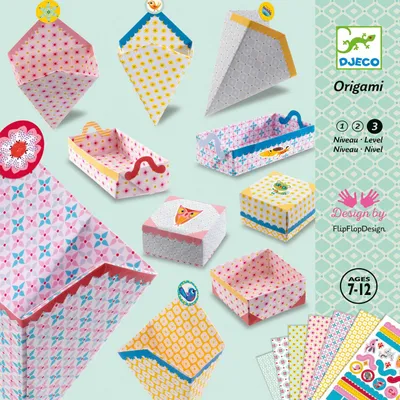 Obrázek produktu pro Kreativní origami hra Vytváření krabiček, Djeco