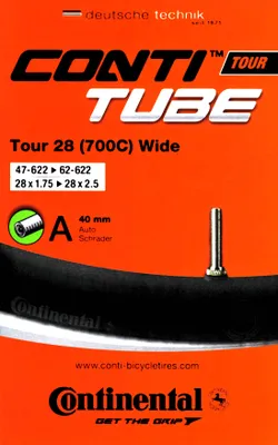 Produktbild von Continental Tour 28 Wide AV 40mm (47-622/62-622) 28 Zoll Fahrrad Schlauch