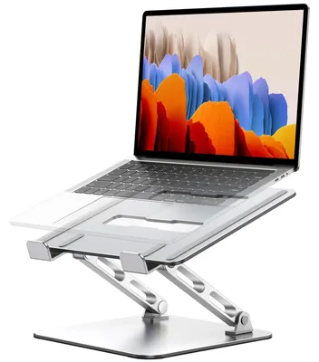 Zdjęcie produktu dla Podstawka pod laptopa - Regulowana - Składana - Do laptopów 10 do 16 cali