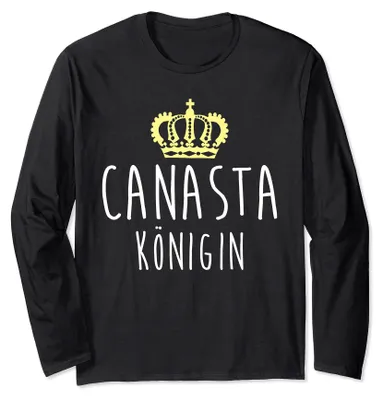 Produktbild von Canasta Königin Kartenspiel Spielkarten Langarmshirt