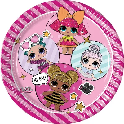 Image de Assiette en papier LOL Glitterati Ø23cm/8pcs.