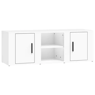 Zdjęcie produktu dla vidaXL Szafka pod TV biała 100x31,5x35 cm materiał drewnopochodny