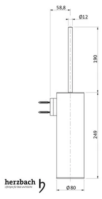 Produktbild von Herzbach LIVING Bürstengarnitur Copper Steel