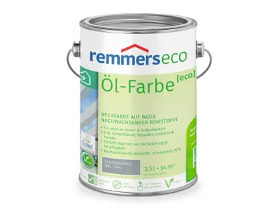 Produktbild von Remmers Öl-Farbe [eco] fenstergrau (RAL 7040) 2,5 l, Holzlack