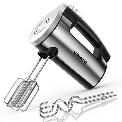 Handmixer 300 W, 5 Stufen, Edelstahl-Zubehör