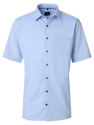 Produktbild von VENTI Herren Businesshemd Kurzarm Kent Comfort-Fit Hellblau 41