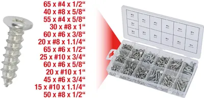 Immagine prodotto di KS Tools assortimento di viti per legno, 550 pezzi