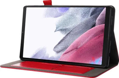Image de Housse de tablette pour Samsung Galaxy A7 Lite SM-T220 SM-T225 8.7 pouces Slim Case Etui avec fonction stand et fonction auto sleep/wake rouge
