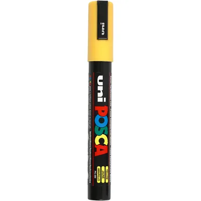 Produktbild von Uni-Ball uni POSCA PC-5M, Schwarz, Gelb