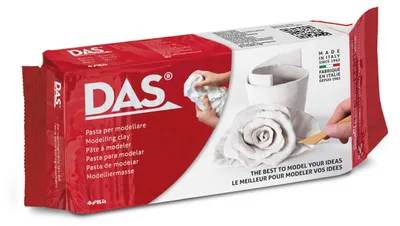 Produktbild von Lyra Modello® lufttrocknend weiß 1000 g Keramiplast-Modelliermasse