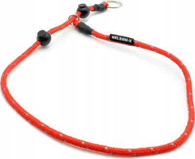 Produktbild von Reflektierendes Halbwürgehalsband Mit Seil, 40 Cm Lang Nelson-X Halbwürge