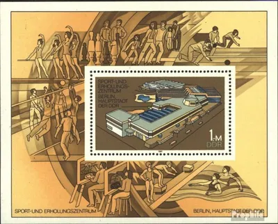 Produktbild von Briefmarken DDR 1981 Mi Block64 (kompl.Ausgabe) postfrisch Sport- und Erholungszentrum / Bl.64