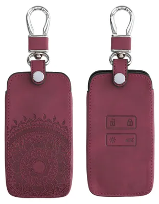 Produktbild von kwmobile Autoschlüssel Hülle kompatibel mit Renault 4-Tasten Smartkey Autoschlüssel (nur Keyless Go) - Kunstleder Schutzhülle Schlüsselhülle Cover