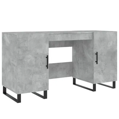 Zdjęcie produktu dla Biurko, Szarość Betonu, 140X50X75 Cm, Materiał Drewnopochodny Lumarko!