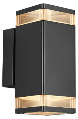 Immagine prodotto di Nordlux lampada da parete per esterni Olmo nero su e giù 2xGU10
