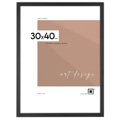 Produktbild von LUCA® Frames, FDM, Bilderrahmen, Farbe Schwarz, 30x40 cm