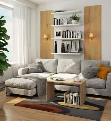 Produktbild von Couchtisch mit Stauraum | Kaffeetisch | Laminatplatte, 110x60x45 cm