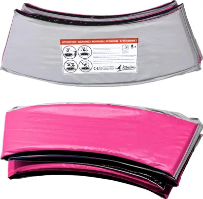 Image de KANGUI Coussin de protection trampoline Ø 430 cm - Rose et Gris