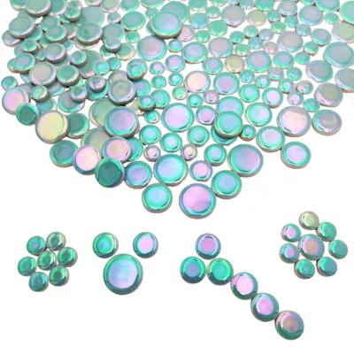 Zdjęcie produktu dla Solidchoice - Iridescentne, okrągłe ceramiczne mozaiki do dekoracji