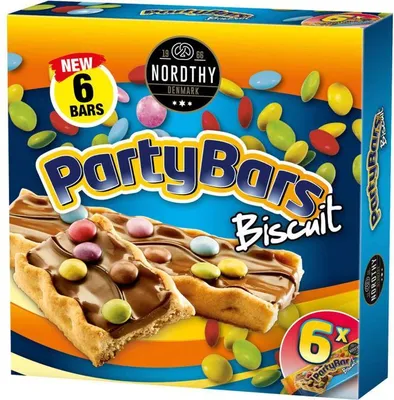 Produktbild von Nordthy Party Bars Biscuit 6x27g