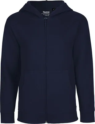 Produktbild von Neutral - Fairtrade - Kids Zip Hoodie - Navy - 152