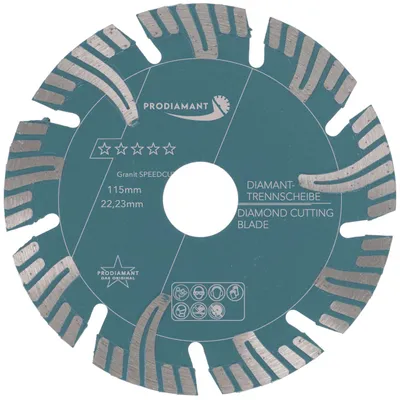 Obrázok produktu pre PRODIAMANT Premium diamantový rezací kotúč na žulu 115 mm Super Speed Cut