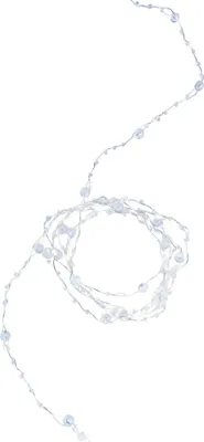 Produktbild von Kette MagicHome Vianoce Pearl, 20x mLED kaltweiß, mit Perlen, 2xAA, einfaches Leuchten, Beleuchtung, L-2 m