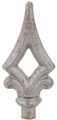Produktbild von LogistSystem 1 Stück Zierspitze Metall - 100x45mm (HxB) / Basis: ∅ 12 Zaundekoration 40.011