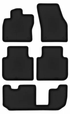 Immagine prodotto di Tappetini in moquette per Skoda Kodiaq 2016- (7 posti) – set 4 pezzi, neri, su misura – Wielganizator DURBAN