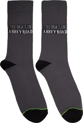 Immagine prodotto di The Beatles - Calzini "Abbey Road Sign" per uomo/donna unisex RO14000 (39,5 EU - 45,5 EU) (Grigio/Nero)