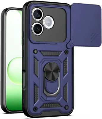 Obrázok produktu pre Puzdro pre HONOR 600 Lite - Zadný kryt Phonesta CamShield s posúvačom fotoaparátu - Modrý