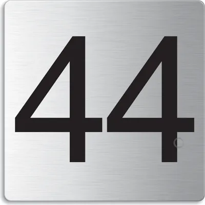 Produktbild von Türnummer I Zimmernummer I EdeIstahI TürschiId "44" I 85x85 mm I Nr.48344