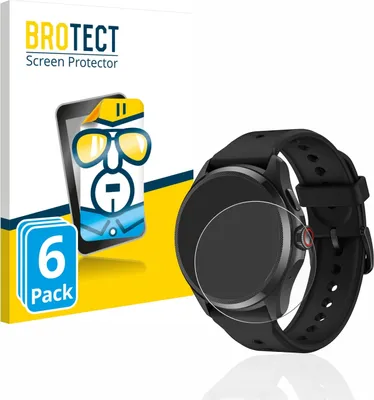 Produktbild von 6x Für Mobvoi TicWatch Pro 5 Schutzfolie BROTECT Displayschutz Display Schutz Folie Klar Transparent