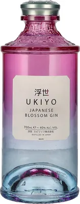 Image de UKIYO Japanese Blossom Gin 40% Vol. 0,7l